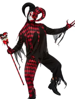 Men's Party Delights Men's<Krazed Jester - Adult Costume