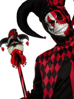 Men's Party Delights Men's<Krazed Jester - Adult Costume