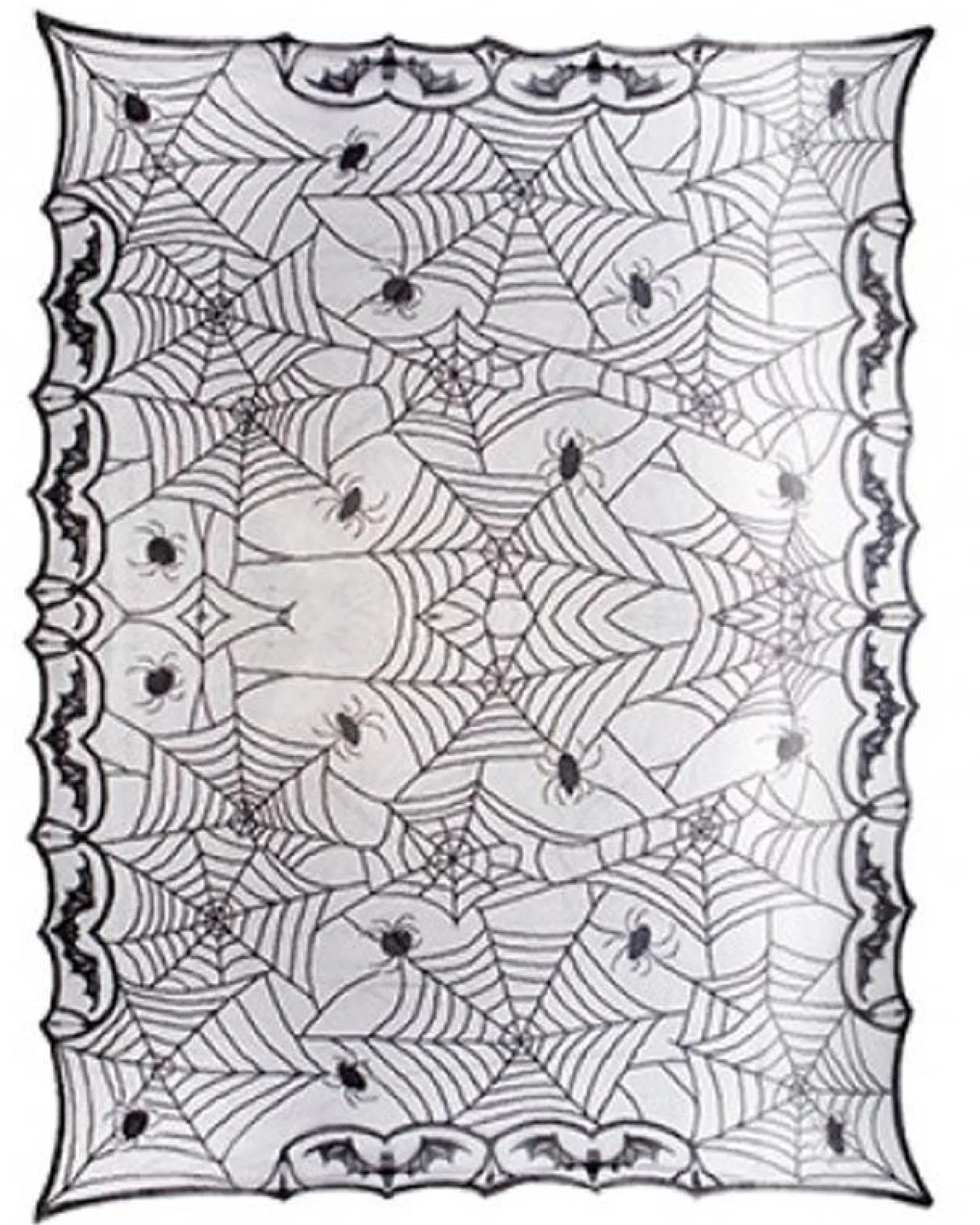 Party Delights Tableware<Lace Spiderweb Tablecloth - 120Cm X 160Cm