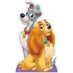 Lady And The Tramp Cardboard Cutout - 92Cm X 56Cm<Party Delights Outlet