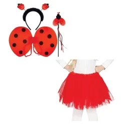 Ladybug Tutu Accessory Kit - Child<Party Delights