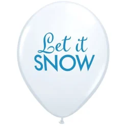 Party Delights Snowflake Decorations<Let It Snow Balloons - 11" Latex (6Pk)