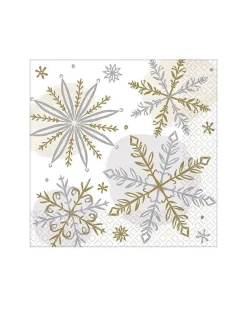 Party Delights Tableware<Let It Snow Paper Napkins - 25Cm (16Pk)