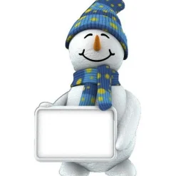 Life Size Snowman With Sign - 182Cm X 100Cm<Party Delights Hot