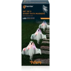 Party Delights Props<Light Up Ghost Path Markers - 50Cm (3Pk)