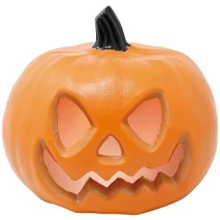 Party Delights Props<Light Up Smiley Carved Pumpkin - 20Cm