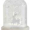 Party Delights Snowflake Decorations<Light Up Winter Scene Glass Decoration