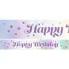 Lilac Happy Birthday Paper Banners - 1M (3Pk)<Party Delights New