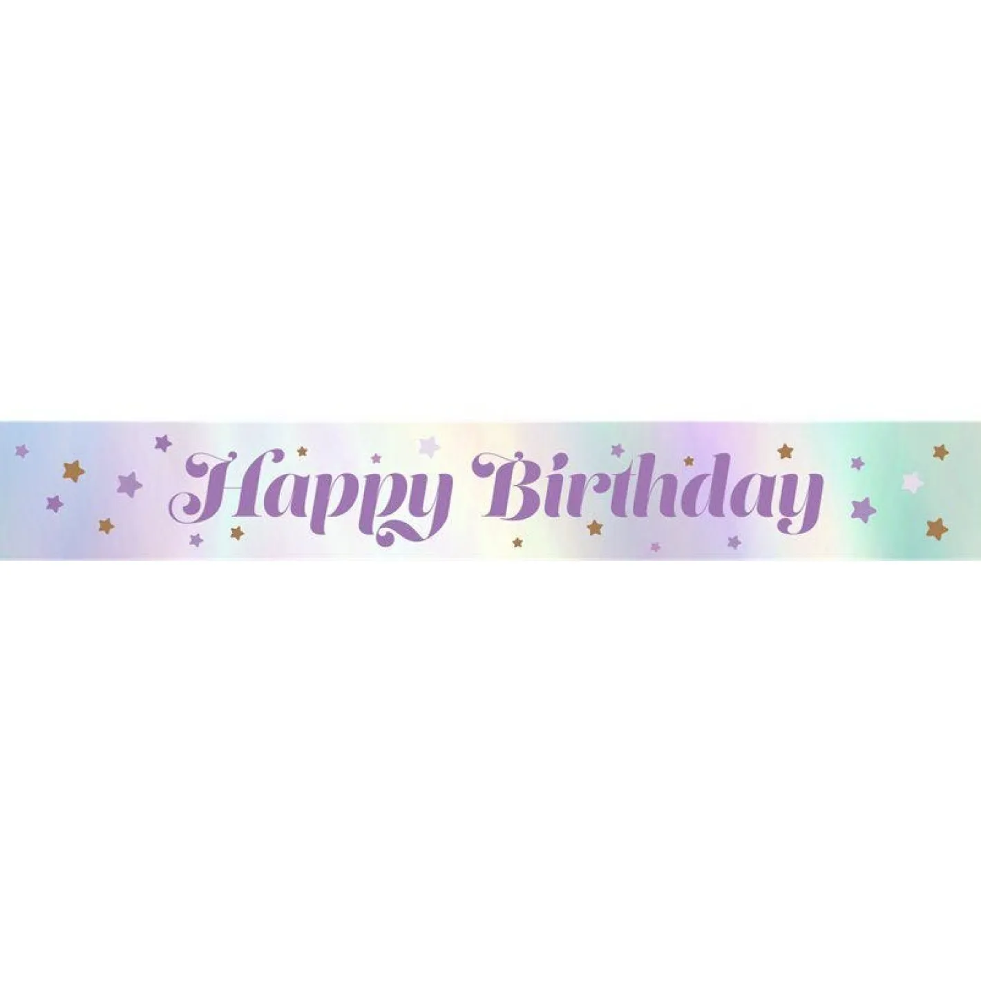 Lilac Happy Birthday Paper Banners - 1M (3Pk)<Party Delights New