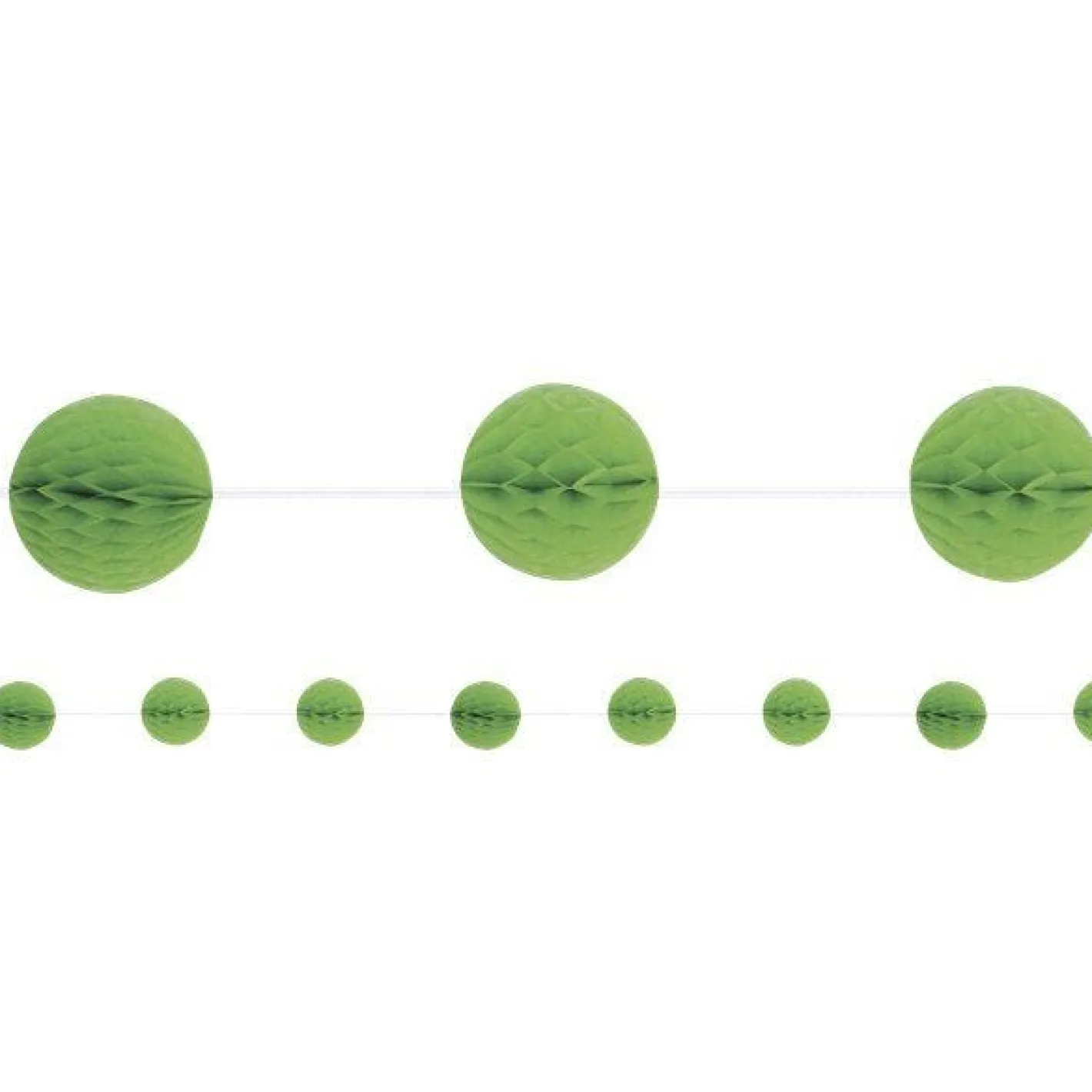 Lime Green Honeycomb Garland Decoration - 2.1M<Party Delights Hot