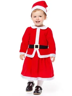 Kids' Party Delights Kids'<Little Miss Santa - Baby And Toddler Costume