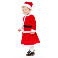 Kids' Party Delights Kids'<Little Miss Santa - Baby And Toddler Costume