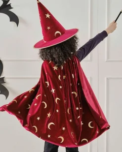 Party Delights Costume Accessories<Magician Burgundy Cape