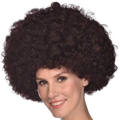 Mega Disco Brown Afro Wig<Party Delights