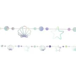 Mermaid Iridescent Shell Garland - 1.65M<Party Delights Best