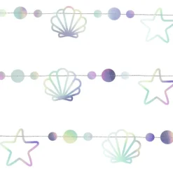 Mermaid Iridescent Shell Garland - 1.65M<Party Delights Best