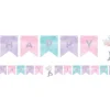 Mermaid Shine Iridescent Happy Birthday Bunting - 1.6M<Party Delights Clearance