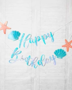 Mermaid Tales Happy Birthday Banner - 2.5M<Party Delights Outlet
