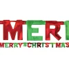 Party Delights Hanging Decorations<Merry Christmas Letter Banner - 1.5M