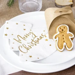 Party Delights Tableware<Merry Christmas Tree Napkins (20Pk)