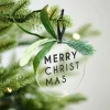 Party Delights Hanging Decorations<Merry Christmas With Foliage Tree Decorations (4Pk)
