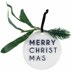 Party Delights Hanging Decorations<Merry Christmas With Foliage Tree Decorations (4Pk)