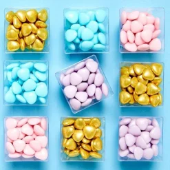 Metallic Gold Chocolate Hearts - 1Kg<Party Delights