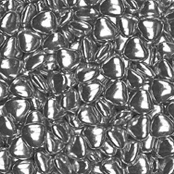 Metallic Silver Chocolate Hearts - 1Kg<Party Delights Discount