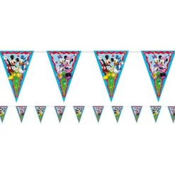 Mickey Rock The House Paper Flag Bunting - 2.3M<Party Delights Discount