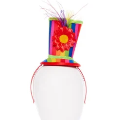 Mini Rainbow Top Hat Headband<Party Delights Online