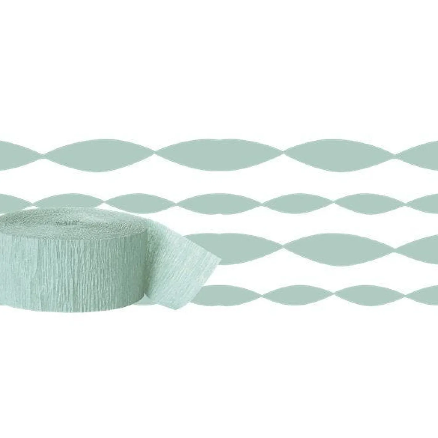 Mint Green Crepe Paper Streamer - 24M<Party Delights Discount