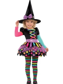 Kids' Party Delights Kids'<Miss Matched Witch - Toddler And Child Costume