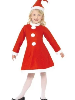Kids' Party Delights Kids'<Miss Santa Dress - Child Costume