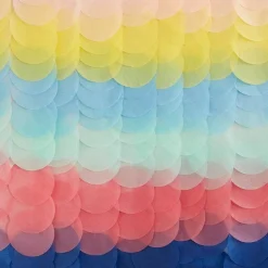 Mix It Up Brights Tissue Paper Disc Backdrop<Party Delights