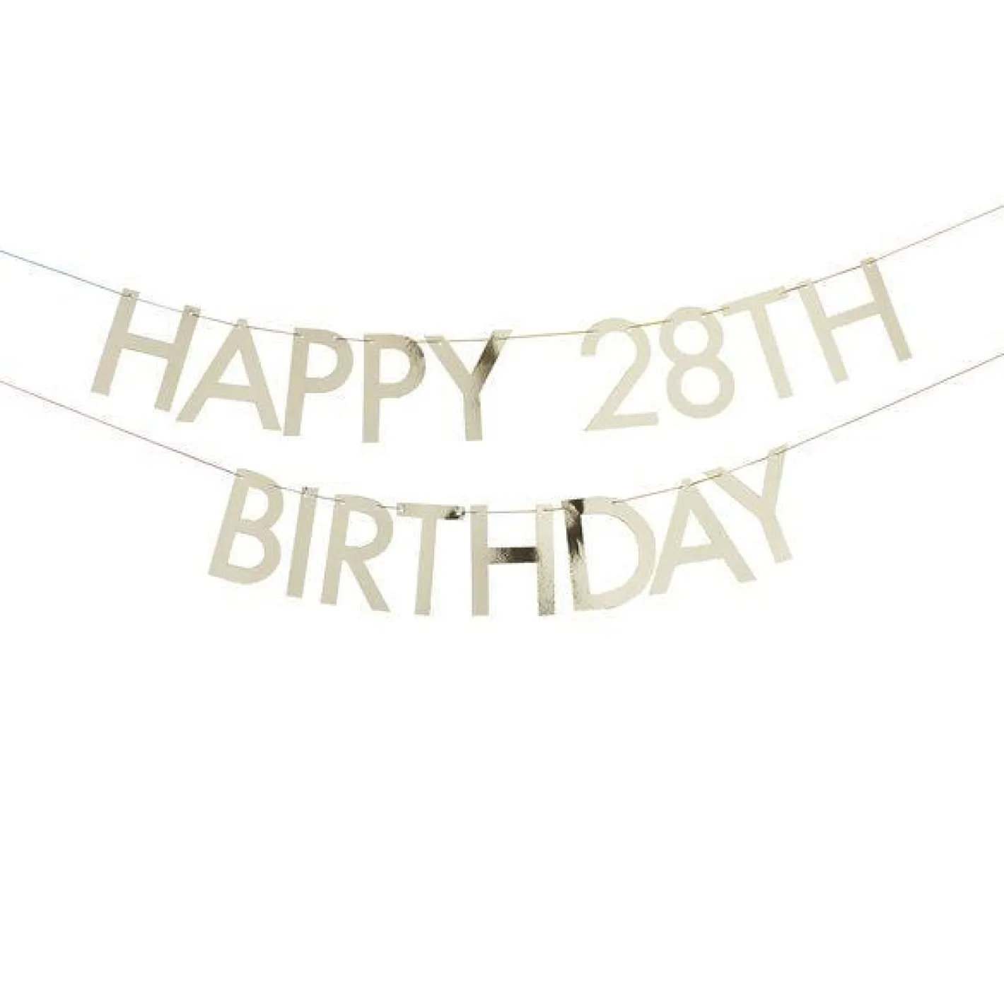 Mix It Up Gold Customisable Age Birthday Paper Banner - 1.5M<Party Delights Hot