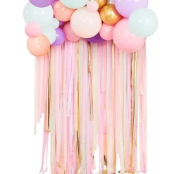 Mix It Up Pastel Streamer & Balloon Garland Backdrop Kit - 75 Balloons<Party Delights Sale