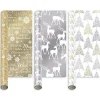 Party Delights Gift Wrapping<Mixed Metallic Christmas Gift Wrap - 4M
