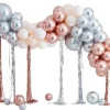 Mixed Metallics Balloon Arch With Streamers - 95 Balloons<Party Delights New