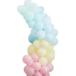 Mixed Pastels Latex Balloon Arch Kit - 75 Balloons<Party Delights New