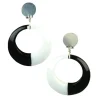 Mod Black & White Earrings<Party Delights New