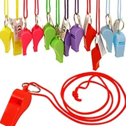 Multi-Colour Whistles - 12 Pack (12Pk)<Party Delights Hot