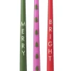 Party Delights Tableware<Multicoloured Merry, Bright, Trees Candles