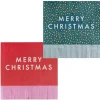Party Delights Tableware<Multicoloured Merry Christmas Paper Napkins (16Pk)
