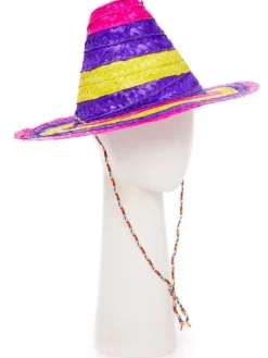 Multicoloured Mexican Sombrero - Child<Party Delights New