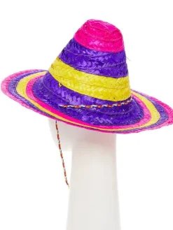 Multicoloured Mexican Sombrero - Child<Party Delights New