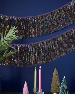 Party Delights Hanging Decorations<Multicoloured Tinsel Garland