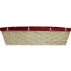 Party Delights Gift Wrapping<Natural & Red Christmas Hamper Basket - 42Cm