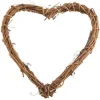 Natural Vine Heart Wreath - 23Cm<Party Delights Outlet