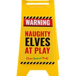 Party Delights Naughty Elf Accessories<Naughty Elf Mini Warning Sign