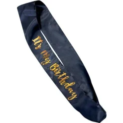 Navy Its My Birthday Sash<Party Delights Best